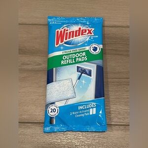 Windex Outdoor All-In-One REFILL PADS 1 Package of 2 Refills | New Sealed